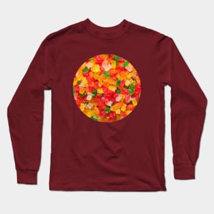 Colorful Gummy Bears Candy Design Long Sleeve T-Shirt